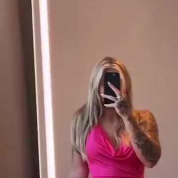 Alaina Ellis Shower Body In Front Of The Mirror